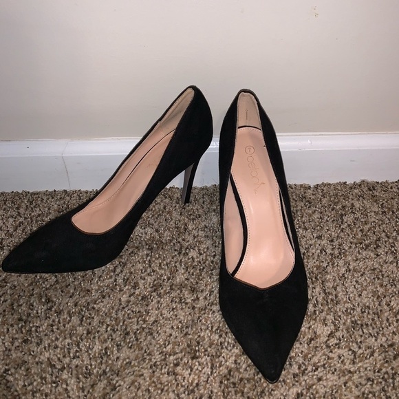 Black Suede Heels - Picture 1 of 3